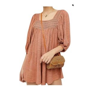 Burnt orange free people romper